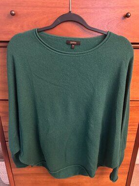 Quince | Green 100% Cashmere Batwing Sweater | S/M